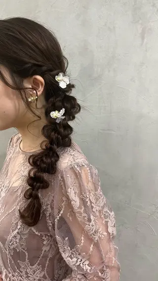 ロング ヘアアレンジ 🫧tomoka 透明感カラー🫧のヘアスタイル