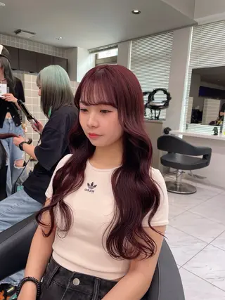 ロング カラー ヘアアレンジ 💗横浜美容室 💗HARUNAのヘアスタイル