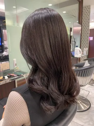 セミロング 韓国風パーマ/ヘア セット/店長みづきのヘアスタイル