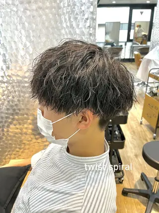 ショート パーマ メンズ メンズカット/パーマ 久田良和のヘアスタイル