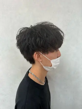ショート メンズ TELA HAIR 副代表RIKUのヘアスタイル