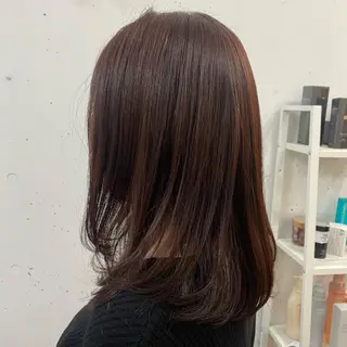 ミディアム カラー 🪭risa 暖色/レイヤー🪭のヘアスタイル