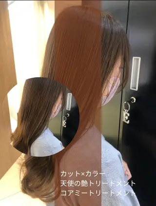 ロング カラー 縮毛矯正/髪質改善/ 艶髪ササキナツミのヘアスタイル