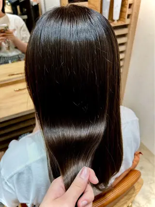 ロング カラー 🎈ブリーチなし暖色 カラー/レッド/ゆいのヘアスタイル