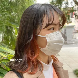 ミディアム ナガイ アヤのヘアスタイル