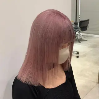 ミディアム カラー れい🫧 ハイトーン特化のヘアスタイル