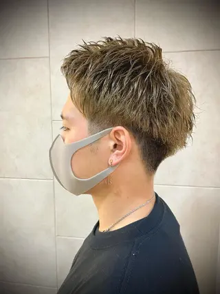ショート カラー メンズ RaiRa/ 今澄紀仁のヘアスタイル