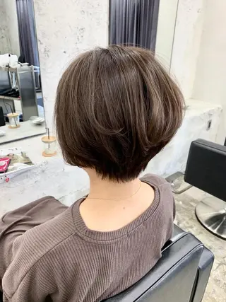 ショート カラー パーマ LANDSグループ ヘア&アイサロンのマツエク・マツパデザイン