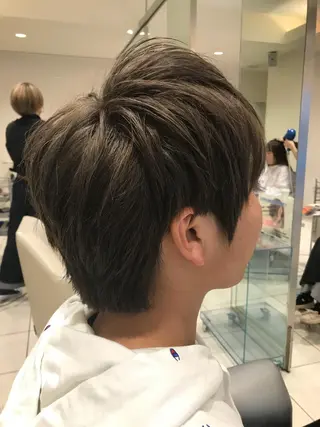 ショート カラー パーマ ヘアアレンジ メンズ キッズ ネイル マツエク・マツパ EnBlesS西宮 マンツーマン神道有基のヘアスタイル