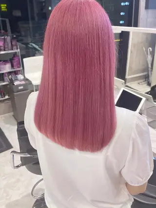 ロング カラー パーマ ヘアアレンジ メンズ キッズ ネイル マツエク・マツパ アイブロウ 🎀韓国レイヤー YURINA🎀のヘアスタイル