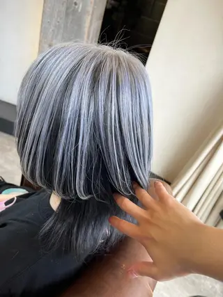 セミロング カラー 🟢NEGi🟣 🫧髪質改善のヘアスタイル