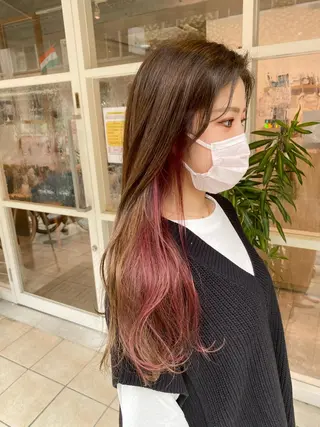 セミロング 三好 智のヘアスタイル