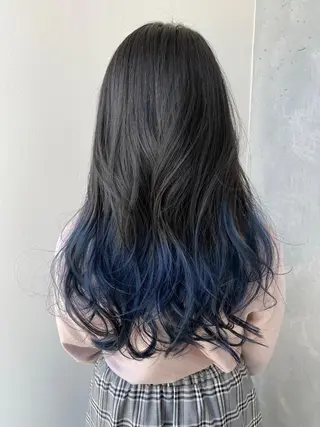 ロング カラー ヘアアレンジ 【艶髪×韓国風】 毛流れ職人 RYOのヘアスタイル