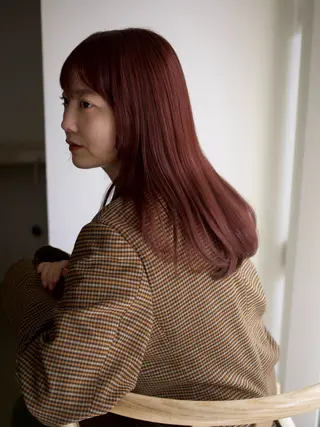 セミロング カラー 越後 遥/ 透明感カラー🪞🤍のヘアスタイル