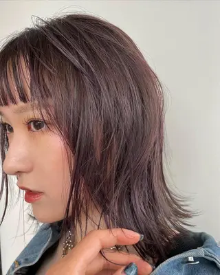 ミディアム ら んのヘアスタイル