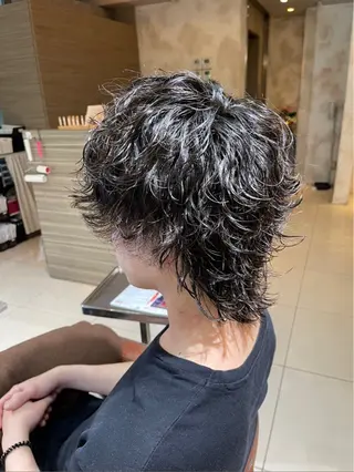 パーマ メンズ 新宿/ハイトーン カラー/AKI🍎のヘアスタイル