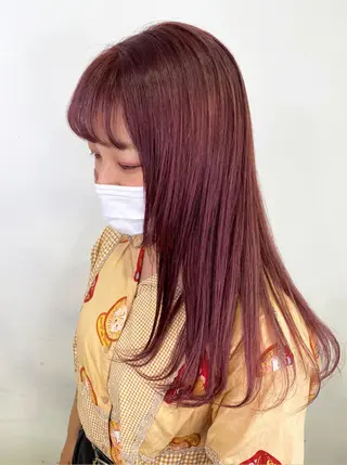 ロング カラー ヘアアレンジ TSUNA 🌙 Lim 五反田のマツエク・マツパデザイン