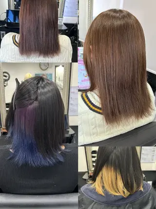カラー 長田 麻友子のヘアスタイル