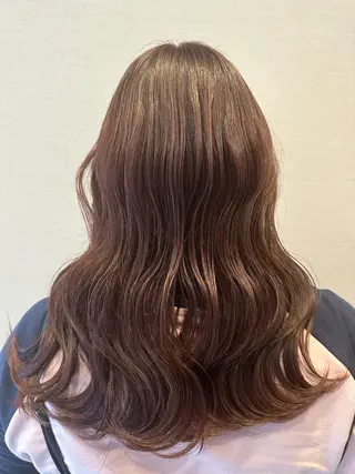 ロング カラー 都甲 純花のヘアスタイル