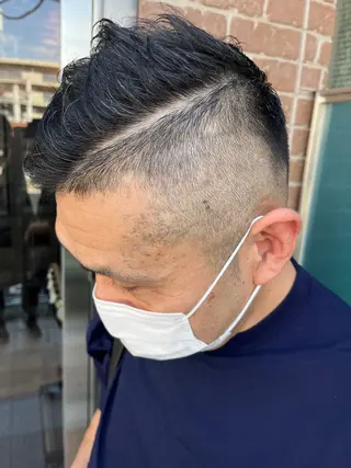 ショート カラー パーマ メンズ 久木原 ゆりのヘアスタイル