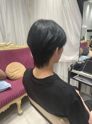 カラー メンズ 韓国風ハッシュカット 似合わせレイヤー池袋のヘアスタイル