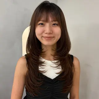 ロング カラー 💖韓国風💖 レイヤー/LISAのヘアスタイル