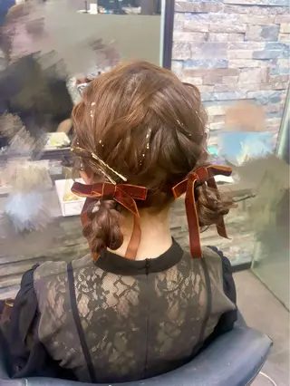 ミディアム OZ梅田♡ ゆはなブリーチのヘアスタイル