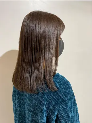 ミディアム カラー ヘアアレンジ bloom yumaのヘアスタイル