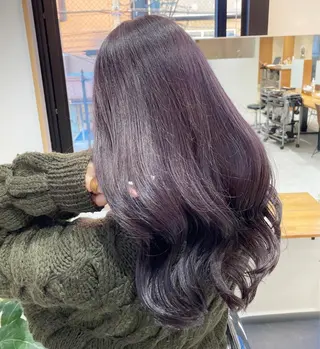 セミロング カラー bloom yumaのヘアスタイル