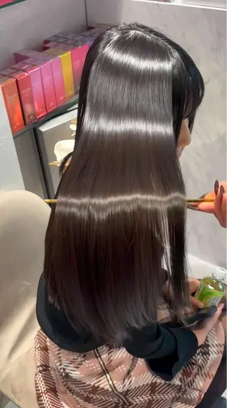 セミロング 飯田橋/髪質改善/ 縮毛矯正✨しゅんすけのヘアスタイル