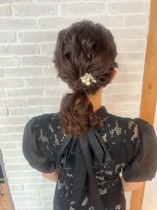 セミロング ヘアアレンジ Topstylist YUKIのヘアスタイル