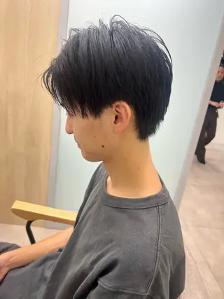 メンズ メンズ レイヤー ウルフ 弓木啓輔のヘアスタイル