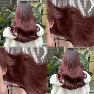 セミロング カラー ブリーチなしカラー kana🐱のヘアスタイル