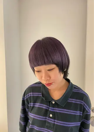 ショート カラー 🎨透明感カラー/ ハイライト/近藤怜那のヘアスタイル