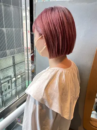 ショート カラー 女性リピ90%🍨 🩷佐藤みずきのヘアスタイル
