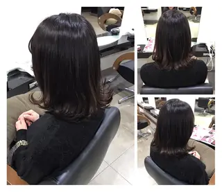 ミディアム カラー ヘアアレンジ 烏山 達也のヘアスタイル