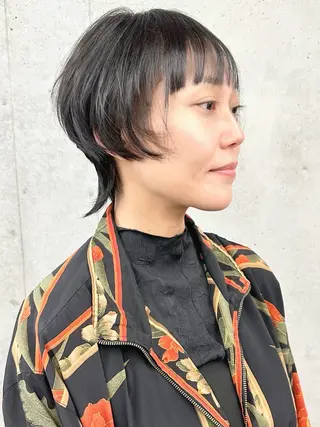 ショート ボブ/ゆるふわ ボブパーマ/とういのヘアスタイル