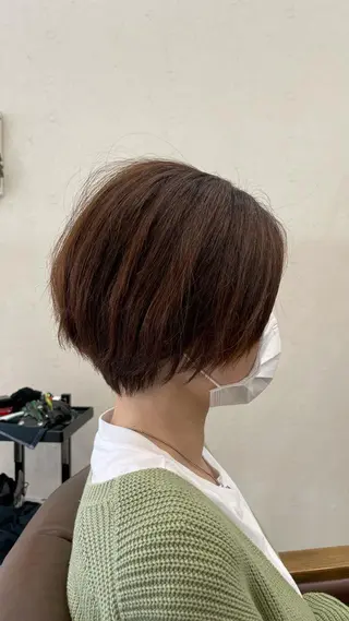 ショート くせ毛カット終着点 カワサキトオル溝の口のヘアスタイル