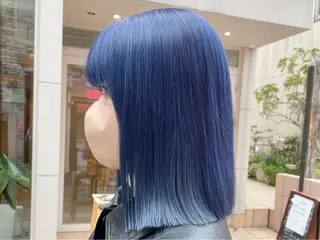 ミディアム カラー ハイトーン×レイヤー ／遠藤将太のヘアスタイル