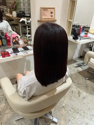 カラー 福島 怜奈のヘアスタイル