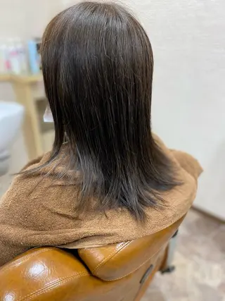 セミロング カラー 後藤 征信のヘアスタイル