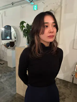 セミロング 原 瑞希のヘアスタイル