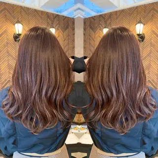 ロング カラー tocca 💜石田愛結💜のヘアスタイル