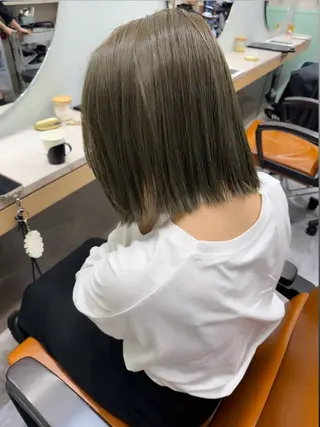 ミディアム カラー Peyp博多 SORAモデル募集のヘアスタイル