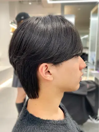 ショート メンズ センターパート/ マッシュ 小野 樹のヘアスタイル