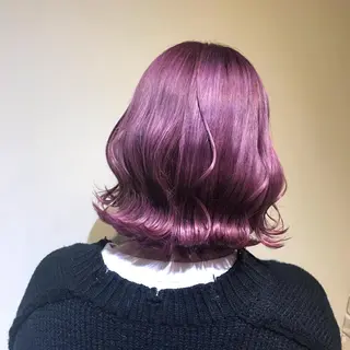 ミディアム 🎀𝑴𝑰𝑯𝑶 長岡/ケアカラー🎀のヘアスタイル