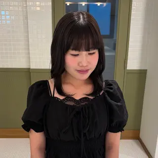 ミディアム カラー ヘアアレンジ ☕️NOA / レイヤーカット🍮のヘアスタイル