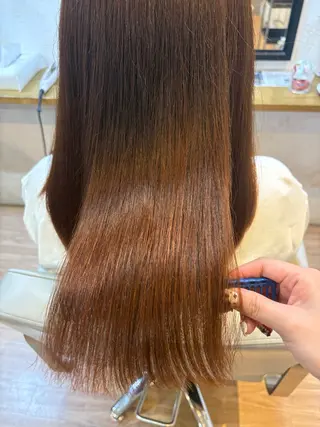 セミロング 韓国ヘアー🇰🇷 MIWAのヘアスタイル