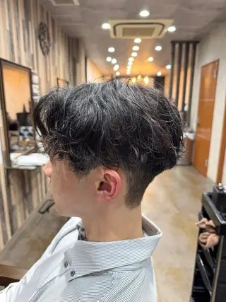 パーマ メンズ 毛流れ/シャドウ 🇰🇷AYATOのヘアスタイル