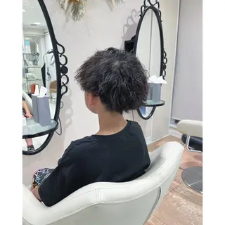 パーマ メンズ 韓国ヘア 🎀中川綾乃🎀のヘアスタイル